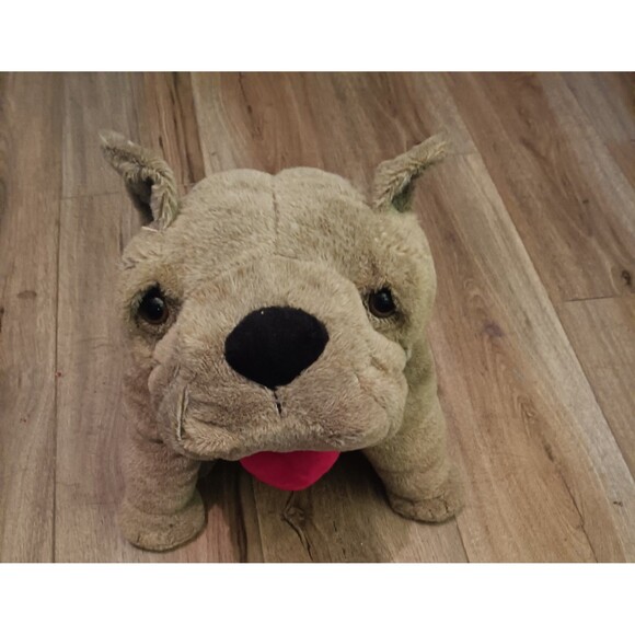 Dandee brown stuffed plush English bulldog - Picture 2 of 4